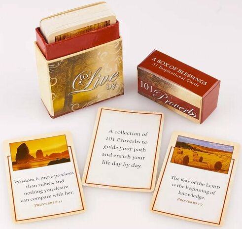 Boxes of blessings - 50 kaarten 101 Proverbs to live by