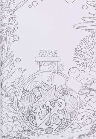 Footprints in the sand coloring book