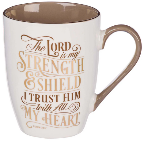 Mok The Lord is my Strength Psalm 28:7 350 ml wit/bruin