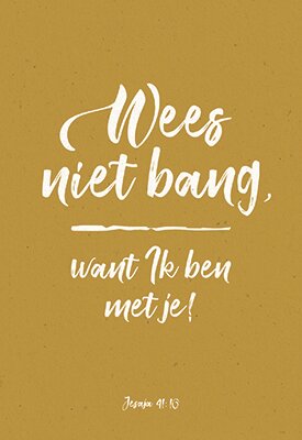 Kaart Wees niet bang