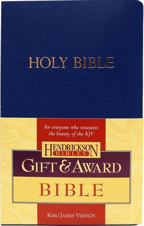 KJV Gift & Award Bible blauw kunstleer