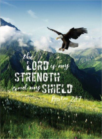 Notitieboek The Lord is my Strength 10,5 x 15,8 cm