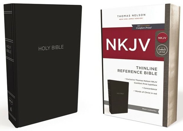 NKJV Thinline Reference Bible zwart