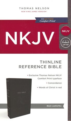 NKJV Thinline Reference Bible zwart