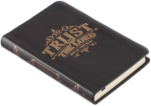 Journal Trust in the Lord zwart leer 183x137 mm