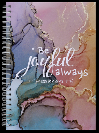 Journal Be joyful always ringband