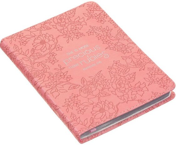 Journal More precious than rubies roze 183 x 137 x 19 mm 