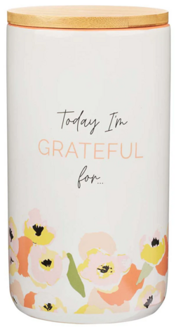 Gratitude Jar Today I'm grateful for... met kaartjes 