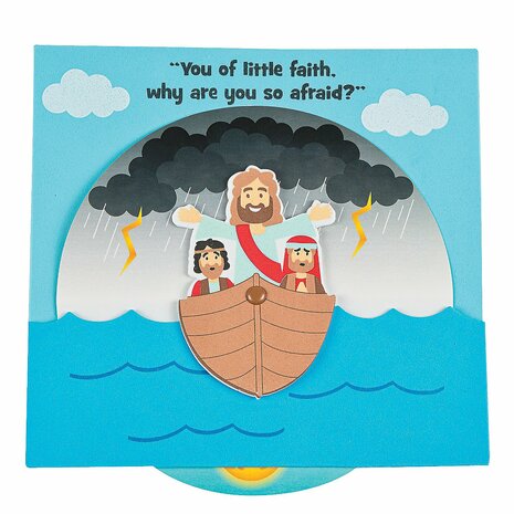 Knutselwerkje Jesus calms the storm