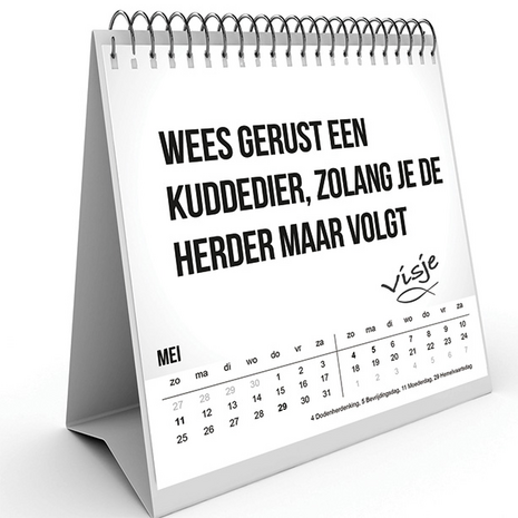 Bureaukalender 2025 visje