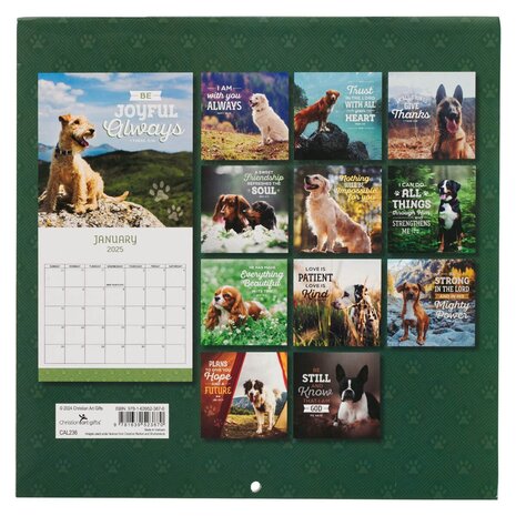 2025 Blessed is The One Large Wall Calendar - Jeremiah 17:7