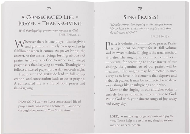 Living a life of prayer Mini Devotions