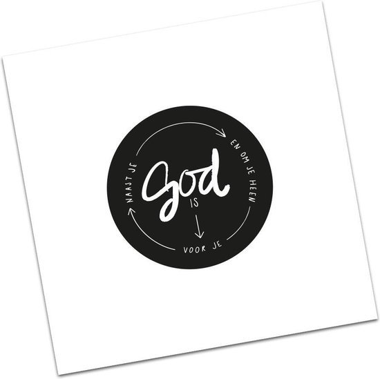 Christelijke Kaart &ndash; God Is Naast Je En Om Je Heen