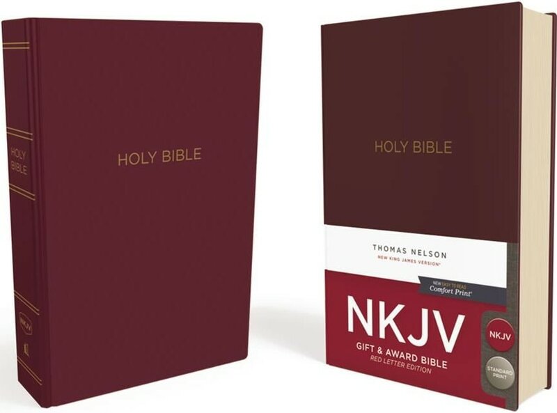 NKJV Gift &amp; Award Bible bordeauxrood