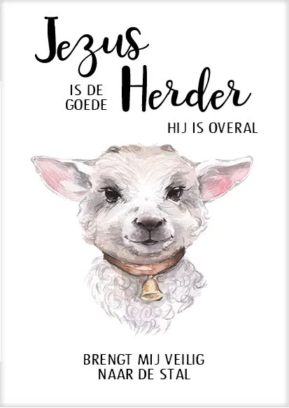 Kaart Jezus is de goede Herder