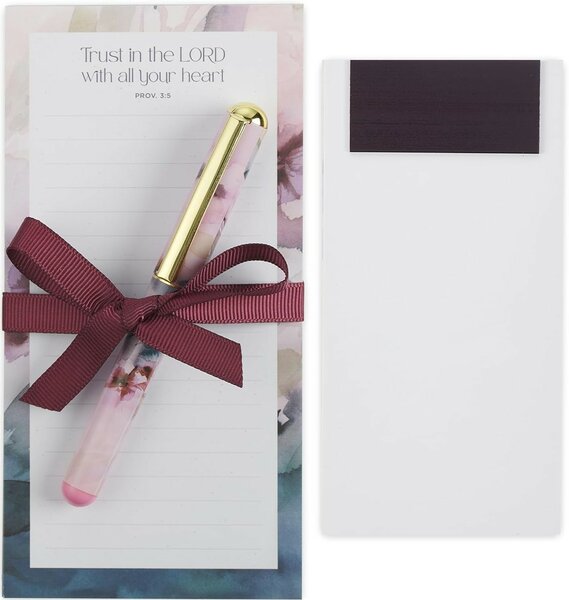 Notitieblok magnetisch + pen gift set Trust in the Lord