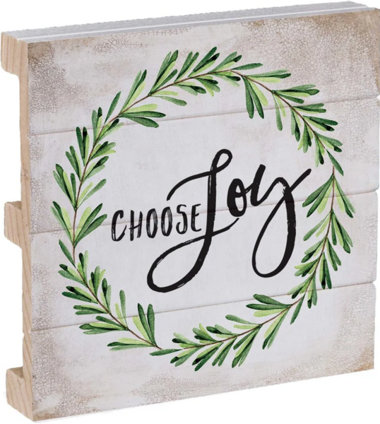 Onderzetter Choose joy 10x10 cm