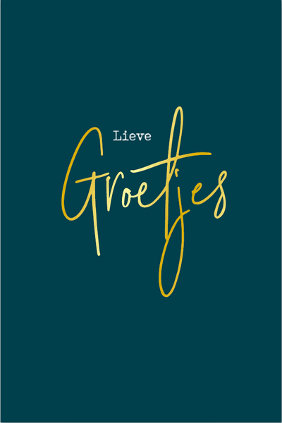 Kaart Lieve groetjes