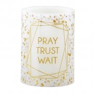 led candle pray trust wait