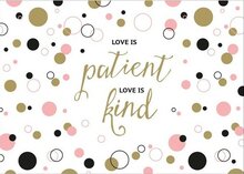 Kaart Love is patient