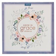 2025 Grow in Grace 2025 Large Wall Calendar - 2 Peter 3:18