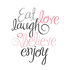 Servetten - Eat love laugh